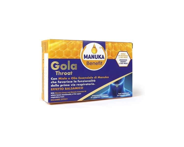Manuka Benefit Gola Throat 20 Tablets