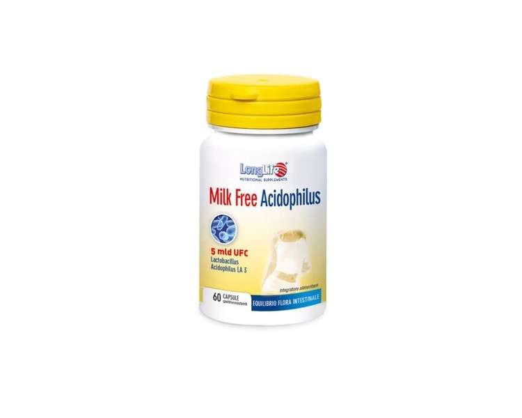 Dairy-Free Acidophilus 5 Billion CFU LongLife 60 Capsules