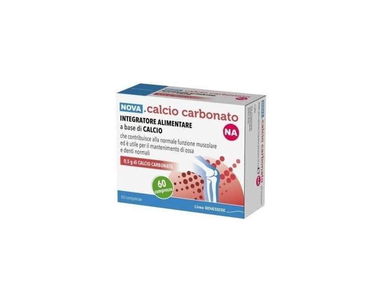 Nova Argentia Nova NA Calcium Carbonate Supplement 60 Tablets