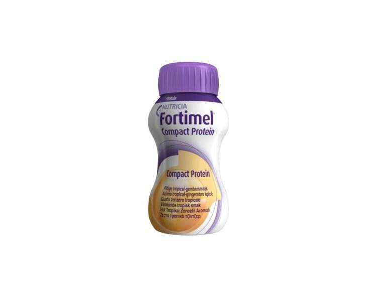 NUTRICIA ITALIA Fortimel Compact Protein Ginger Tropical 125ml - Pack of 4