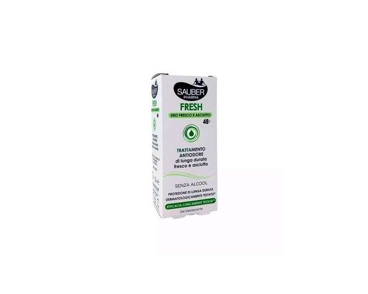 Sauber Fresh Anti-Odor Deodorant Gel 48h 30ml