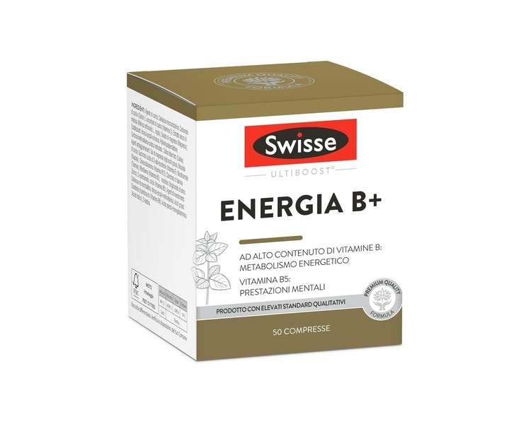 Swisse Energia B+ Dietary Supplement 50 Tablets