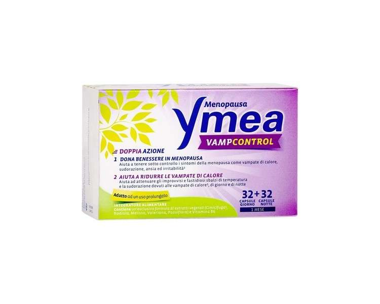 Perrigo Ymea Vamp Control Dietary Supplement 64 Capsules