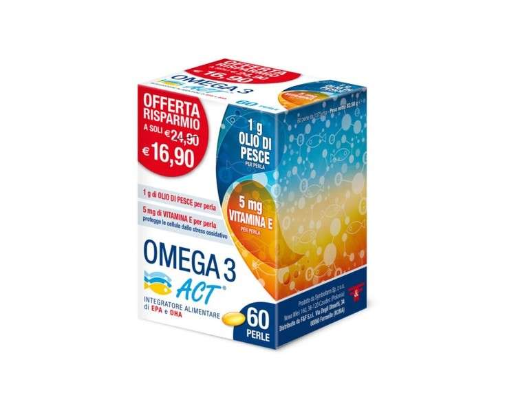 Omega 3 Act 1g Dietary Supplement 60 Pearls