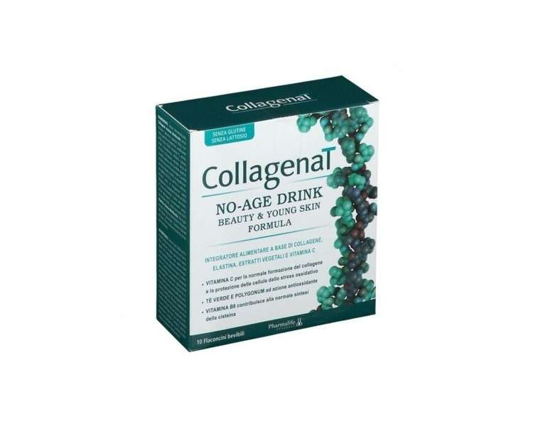 PHARMALIFE Collagenat No-Age Drink Antioxidant Supplement 10 Vials