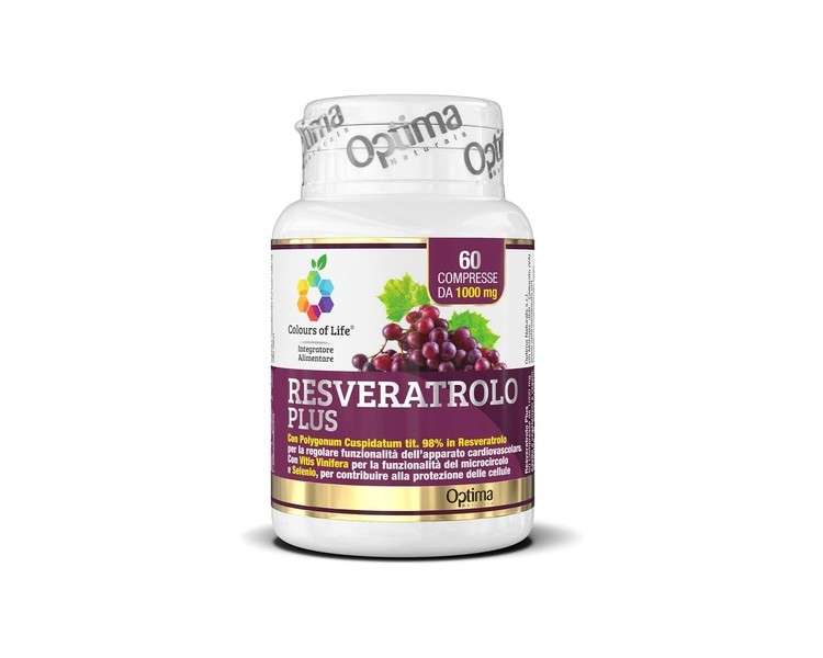 Colours Life Resveratrolo 60 Tablets