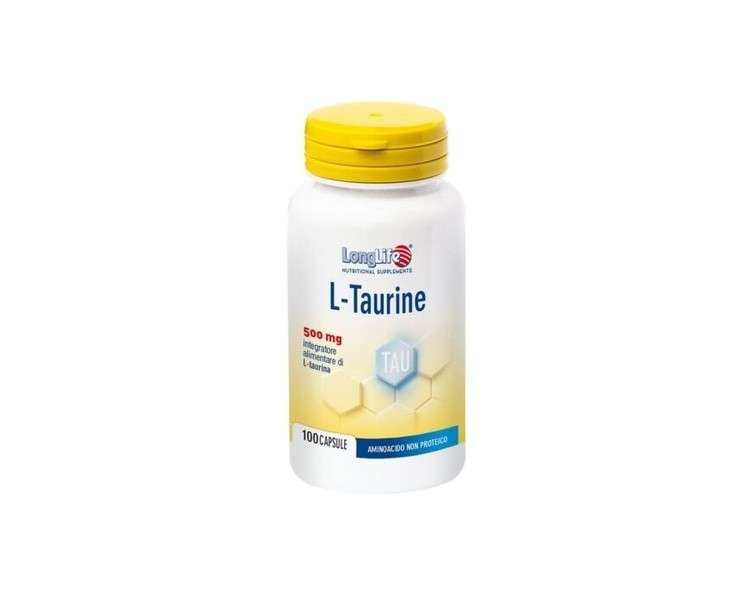 L-Taurine 500mg LongLife 100 Capsules