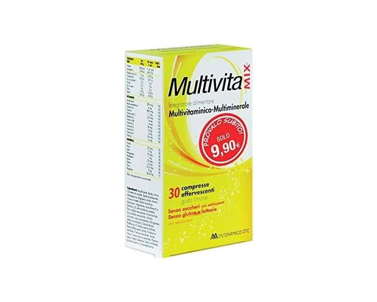 Montefarmaco Multivitamix 30 Effervescent Tablets