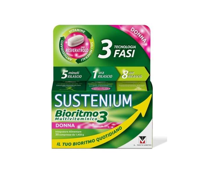 Sustenium Biorhythm3 Women Multivitamin Supplement with Resveratrol and Vitamins