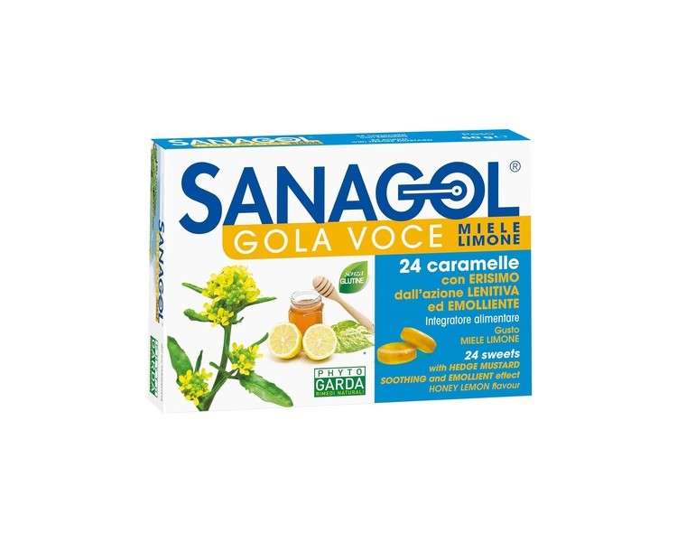 Phyto Garda Sanagol Gola Voce 24 Lemon and Honey Candies