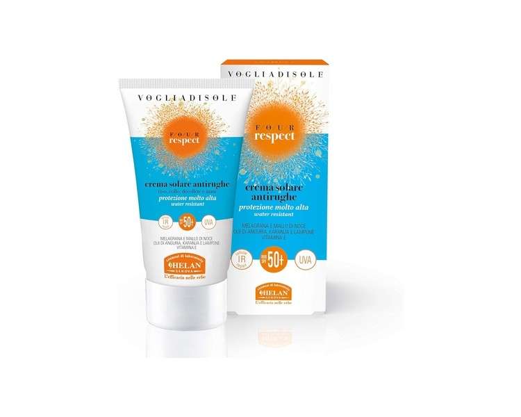 Helan Vogliadisole Respect Anti-Wrinkle Sun Cream Very High Protection SPF 50+ 50ml
