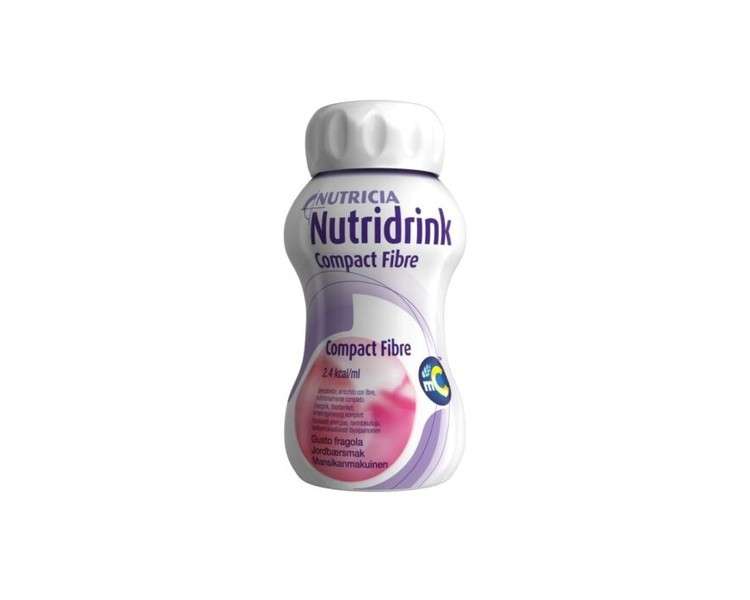 Nutricia Italia Nutridrink Compact Fibers Strawberry 125ml - Pack of 4