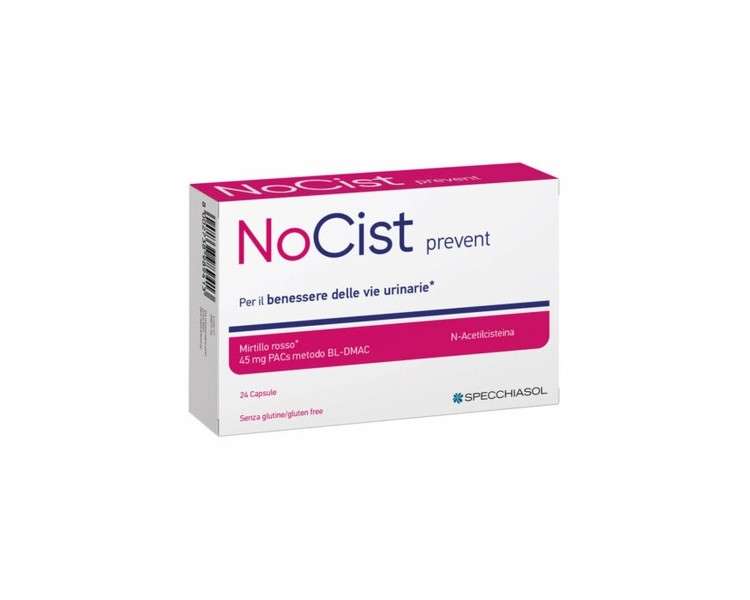 Specchiasol Nocist Prevent Dietary Supplement 24 Capsules