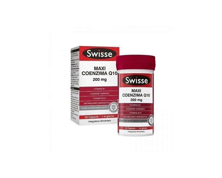 Swisse Maxi Coenzyme Q10 Dietary Supplement 30 Capsules