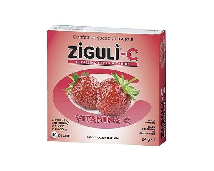 Ziguli C Strawberry 40 Confetti 24g