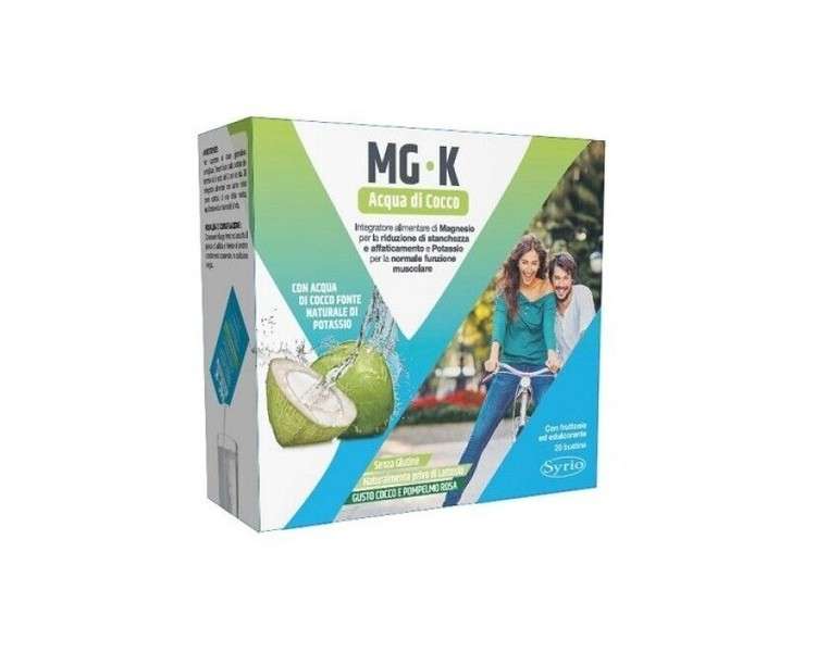 Syrio Mg-K Coconut Water Dietary Supplement 20 Bags