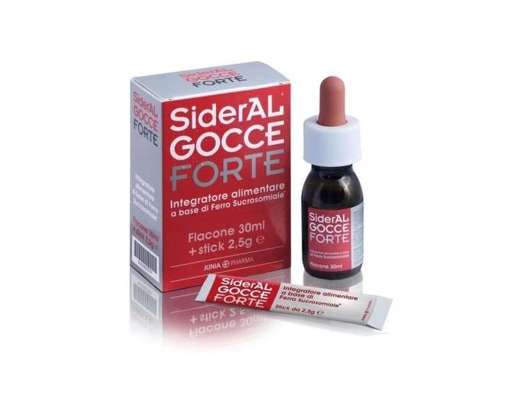 Junia Pharma Sideral Forte Drops Gluten-Free Dietary Supplement 30ml