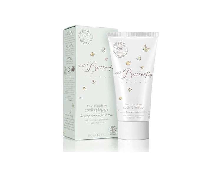 Little Butterfly London Fresh Meadows Cooling Leg Gel for Moms Comfort for Tired Legs and Feet with Natural Ingredients 100ml