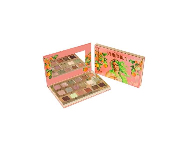 Lime Crime Eye & Face Palette Venus XL II 18 Highly Pigmented Matte and Metallic Shades of Earthy Tones in Pinks Neutrals & Greens Mirrored Box