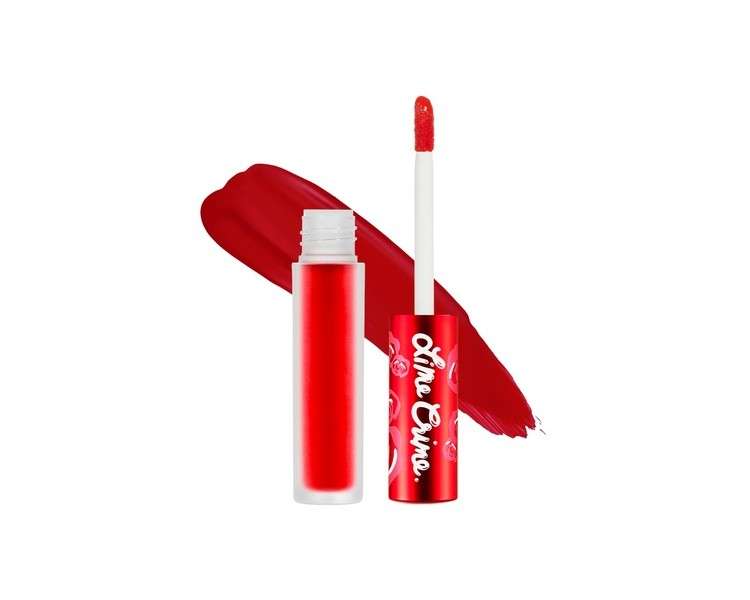 Lime Crime Velvetines Liquid Matte Lipstick Red Velvet True Red - Bold Long Lasting Shades and Lip Lining Stellar Color and High Comfort for All-Day Wear Talc-Free and Paraben-Free