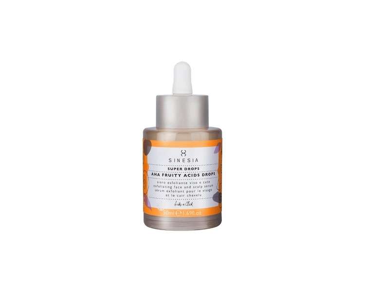 Sinesia Super Drops AHA Fruity Acid Drops Exfoliating and Brightening Face and Scalp Serum 1.7oz