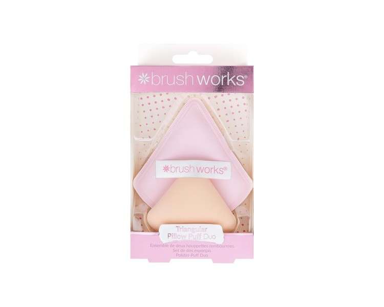 Brushworks Triangular Pillow Puff Duo