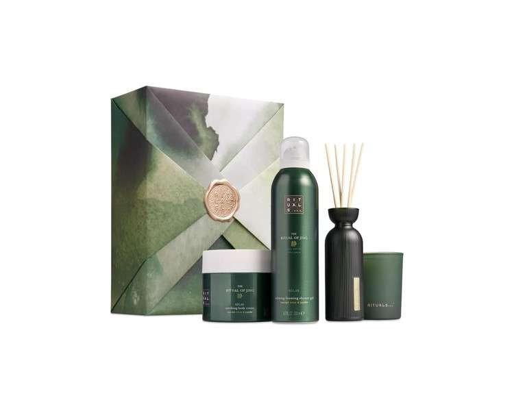 RITUALS Gift Set The Ritual of Jing L - 4 Home and Skincare Products with Lotus Flower and Jujube - Bath Gift Box