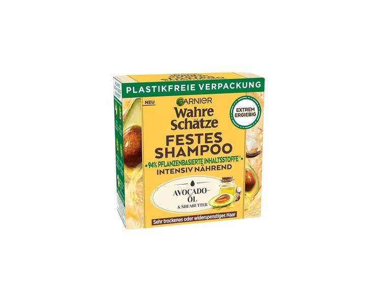 Garnier Solid Shampoo Detangling Care Shampoo for Dry and Rebellious Hair True Treasures 60ml