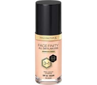 Max Factor Facefinity 3-in-1 All Day Flawless Liquid Foundation SPF 20 55 Beige 30ml