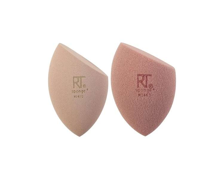 Real Techniques New Nudes Real Reveal Sponge Duo Makeup Blending Sponges