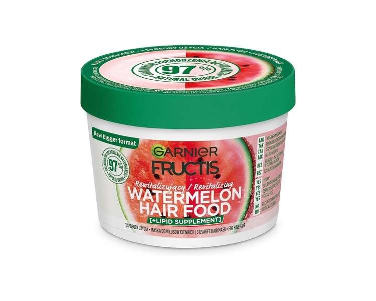Garnier Fructis Hair Food Watermelon Fine Hair Mask 400ml