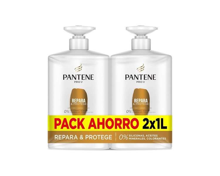 Pantene Shampoo Repair and Protect 1 Liter - Pack of 2