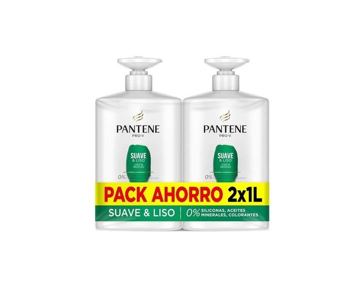 Pantene Nutri Pro-V Shampoo Formula Pro-V + Antioxidants for Frizzy and Rebellious Hair 2 x 1000ml Pantene Gentle and Smooth Shampoo 2 x 1L Shampoo