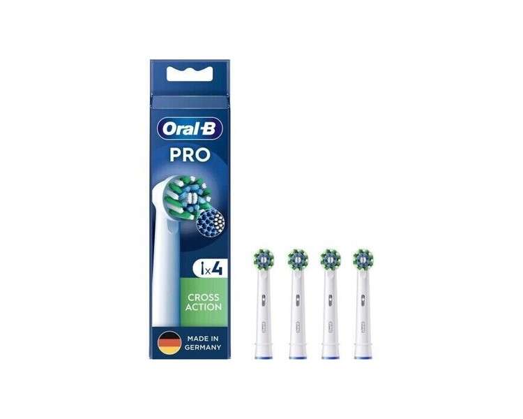 Oral-B PRO Cross Action 4 Replacement Brush Heads Original OralB - Pack of 4