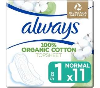 Always Cotton Protection Ultra Normal Sanitary Towels with Wings 11 Pads