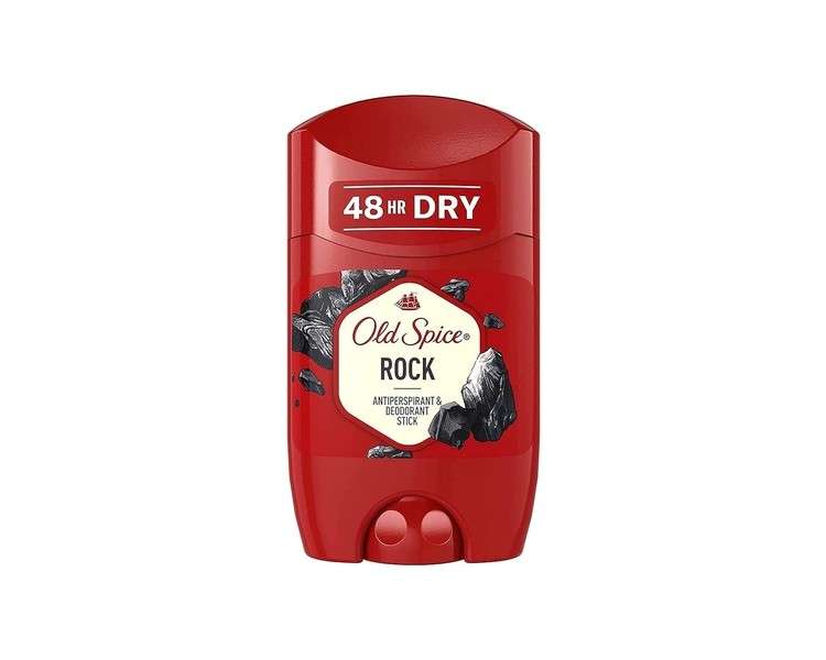 Old Spice Rock Deodorant Stick for Men with Long-Lasting Fragrance 50ml