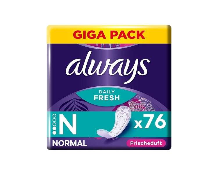 Always Dailies Fresh & Protect Normal Liners for Women 76 Pads