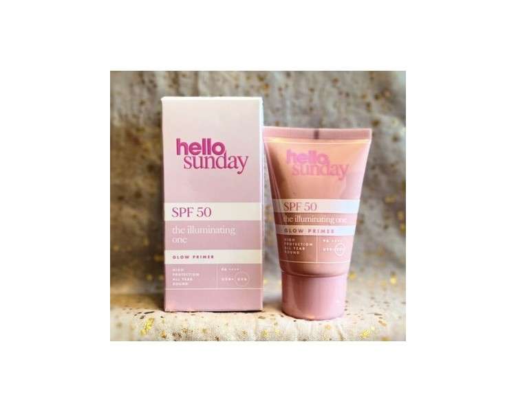 Hello Sunday LSF 50 The Illuminating One Glow Primer 50ml/1.7oz Full Size New in Box