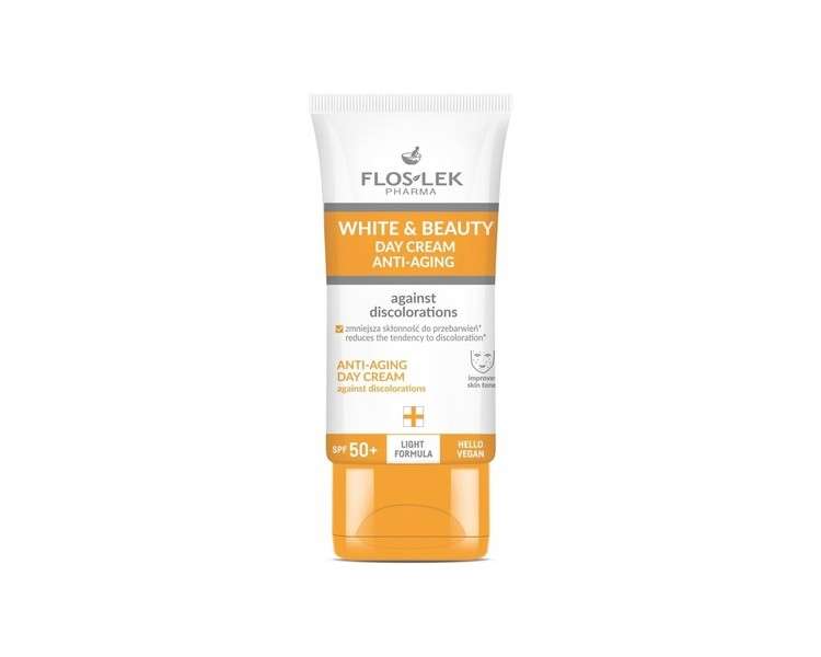 FLOSLEK WHITE & BEAUTY Anti Aging Protecting Day Cream with SPF 50 50ml