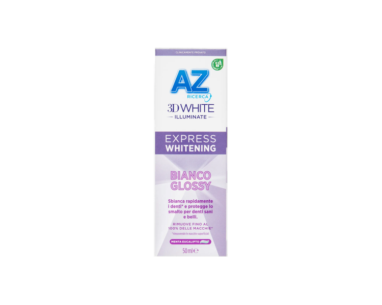 AZ 3D White Illuminate Express Whitening White Glossy Toothpaste 50ml