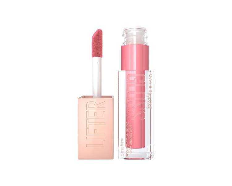 Maybelline New York Shiny Lip Gloss for Fuller Looking Lips Moisturizing with Hyaluronic Acid Lifter Gloss Candy Drop Color: No. 021 Gummy Bear Rose 5.4ml