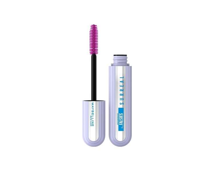 Maybelline New York Mascara with False Eyelash Effect and Hybrid Fiber Technology 10ml Black Waterproof