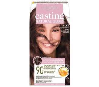 L'Oreal Casting Natural Gloss Hair Color 423 Chestnut Brown