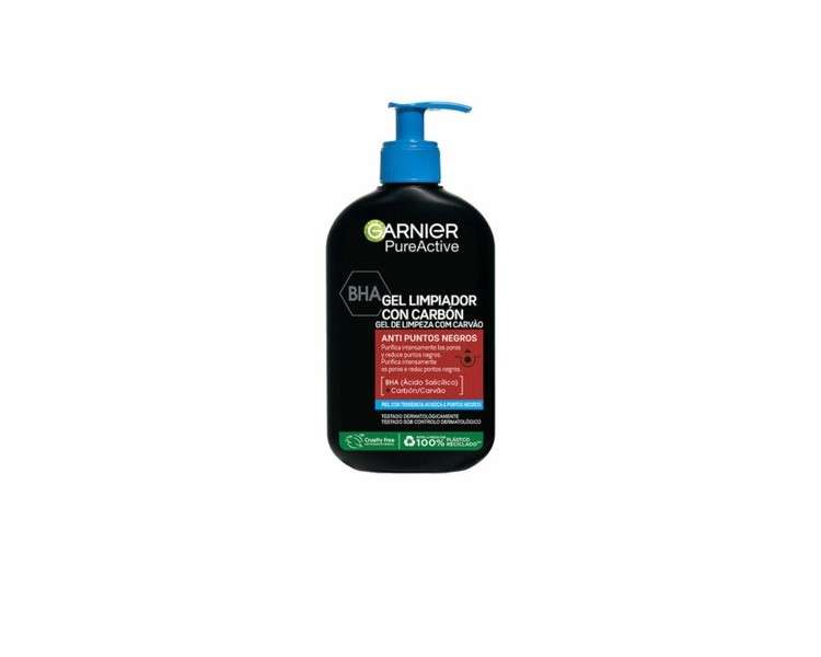 Garnier Pure Active Charcoal Face Cleansing Gel 250ml