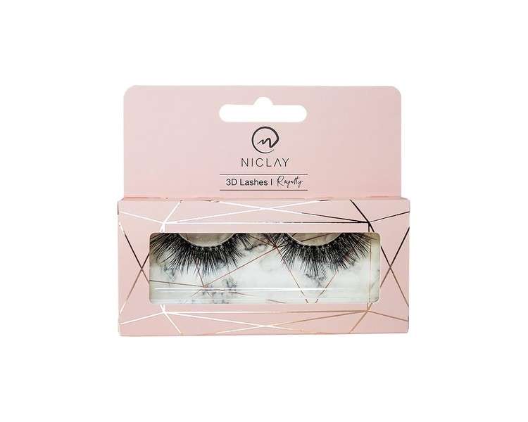 NICLAY 3D Eyelash Crown - 3D Lashes, High-Quality Artificial Eyelashes, Makeup, Professional Lashes - Up to 30 Applications Royalty