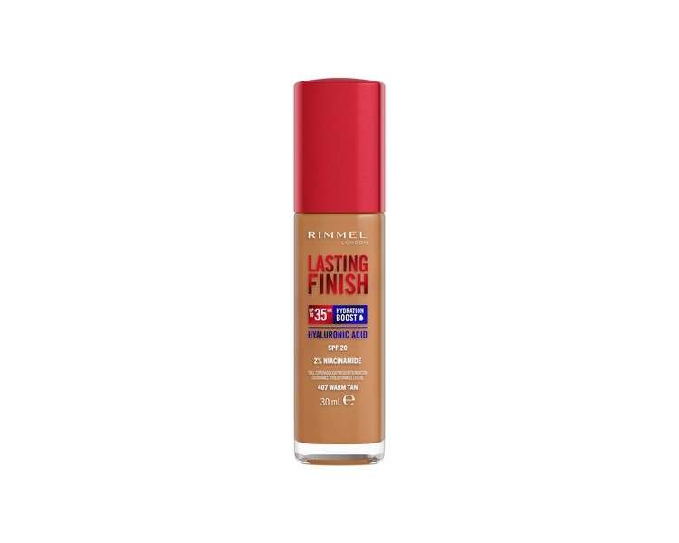 Rimmel Lasting Finish 35HR Foundation 407 Warm Tan