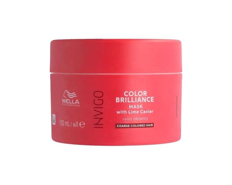 Wella Professionals Invigo Color Brilliance Professional Hair Care Colour Protection for Coarse Hair Vibrant Hair Colour Leave-In Hair Mask Treatment Mask 150ml