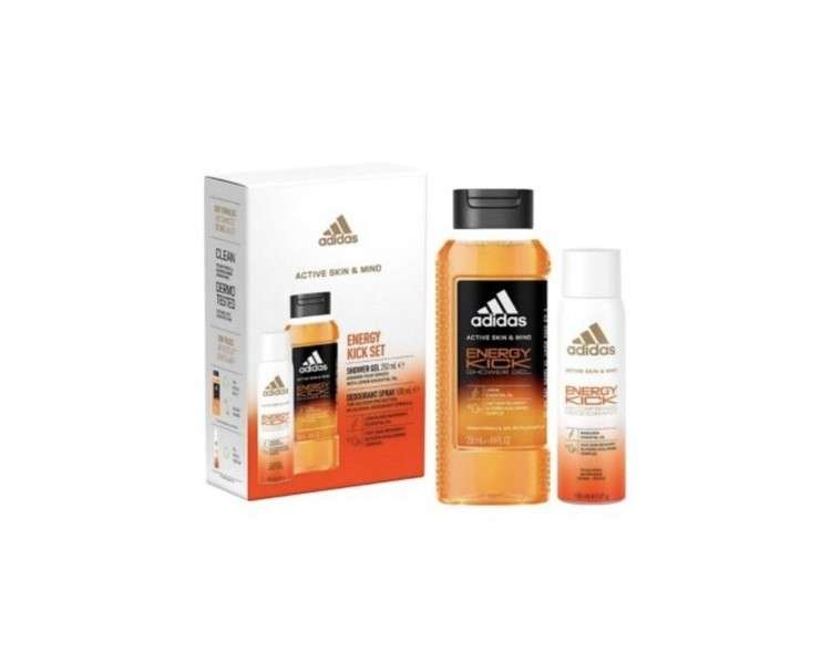 Adidas Energy Kick Duo Gift Set Shower Gel and Deodorant New £13.99 Free P&P