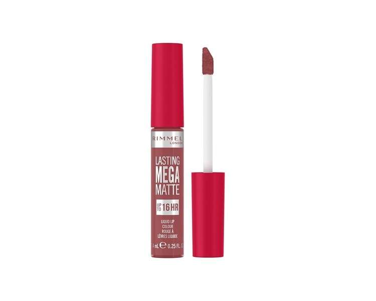 Rimmel London Lasting Mega Matte Liquid Lipstick Long-Lasting Hydrating Vegan Formula 7.4ml 210 Rose & Shine