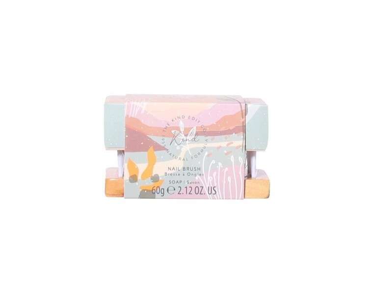 The Kind Edit Co. Kind Soap Bar and Nail Brush 60g